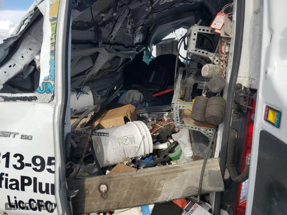 2017 Ford Transit Van with VIN 1FTYE1YM3HKA59464, listed as a Copart auction lot 84915474 with 0 mi miles and Salvage Title. Bid and sale history available at carsss.com. Image 10.