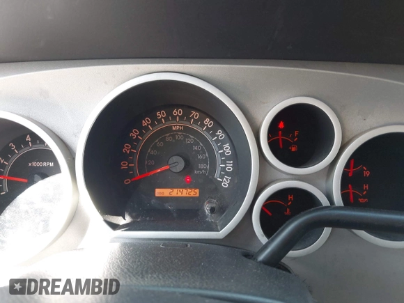 2007 Toyota Tundra SR5 with VIN 5TBDV54117S487602, listed as a IAAI auction lot 42106287 with 214,725 mi miles. Bid and sale history available at carsss.com. Image 7.