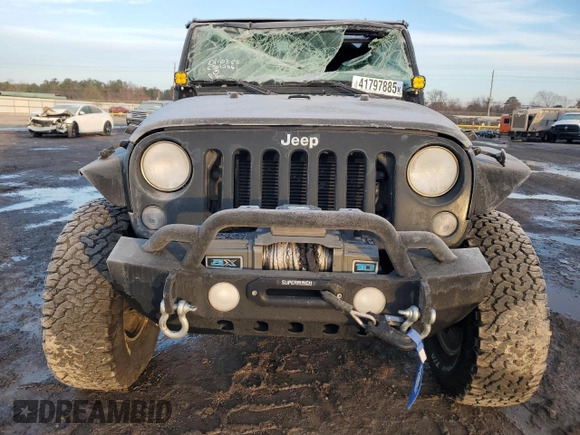 2018 Jeep Wrangler Unlimited Sport with VIN 1C4BJWDGXJL859340, listed as a Copart auction lot 41797885 with 90,714 mi miles and Salvage Title. Bid and sale history available at DreamBid. Image 5.