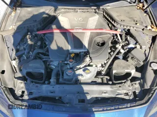 2016 Infiniti Q50 Red Sport 400 with VIN JN1FV7AR5GM450301, listed as a Copart auction lot 87959525 with 102,315 mi miles and Salvage Title. Bid and sale history available at DreamBid. Image 11.