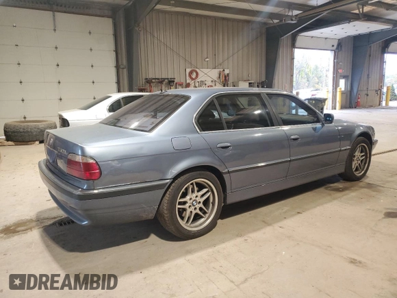 2001 BMW 7 Series 740iL with VIN WBAGH83481DP23753, listed as a Copart auction lot 75543864 with 116,265 mi miles and Clean Title. Bid and sale history available at carsss.com. Image 3.