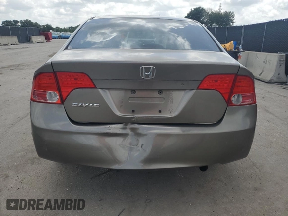 2006 Honda Civic LX z VIN JHMFA16506S006537, wystawiony jako Copart lot #60407425 z przebiegiem 171 482 mil mil oraz Szkoda całkowita • Salvage title. Historia ofert i sprzedaży dostępna na DreamBid. Obrazek 6.