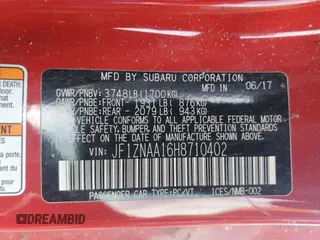 2017 Toyota 86 with VIN JF1ZNAA16H8710402, listed as a Copart auction lot 43616265 with 0 mi miles and Salvage Title. Bid and sale history available at carsss.com. Image 12.