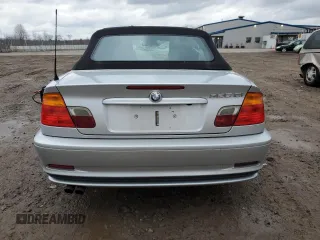 2002 BMW 3 Series 325Ci with VIN WBABS33402PG87364, listed as a Copart auction lot 50220785 with 107,758 mi miles and Salvage Title. Bid and sale history available at carsss.com. Image 6.
