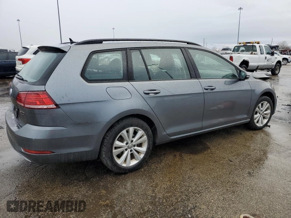 2019 Volkswagen Golf SportWagen S with VIN 3VW117AU9KM509030, listed as a Copart auction lot 86357764 with 0 mi miles and Salvage Title. Bid and sale history available at carsss.com. Image 3.