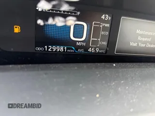 2019 Toyota Prius L Eco with VIN JTDKARFU7K3071556, listed as a IAAI auction lot 42125672 with 129,981 mi miles. Bid and sale history available at carsss.com. Image 1.