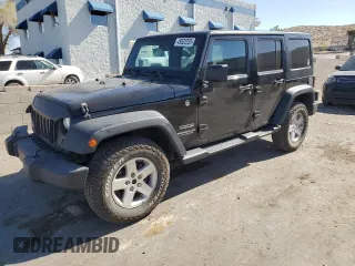 2014 Jeep Wrangler Unlimited Sport with VIN 1C4BJWDG8EL207287, listed as a Copart auction lot 49522335 with 67,472 mi miles and Salvage Title. Bid and sale history available at carsss.com. Image 1.