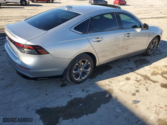 2023 Honda Accord Hybrid EX-L with VIN 1HGCY2F6XPA068230, listed as a Copart auction lot 41761755 with 26,994 mi miles and Salvage Title. Bid and sale history available at carsss.com. Image 3.