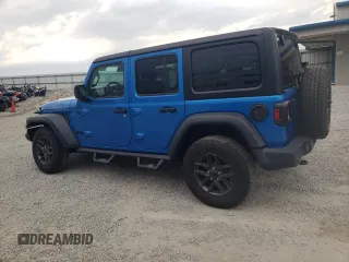 2024 Jeep Wrangler Sport S z VIN 1C4PJXDN9RW124207, wystawiony jako Copart lot #52869285 z przebiegiem 13 613 mil mil oraz Szkoda całkowita • Salvage title. Historia ofert i sprzedaży dostępna na DreamBid. Obrazek 2.