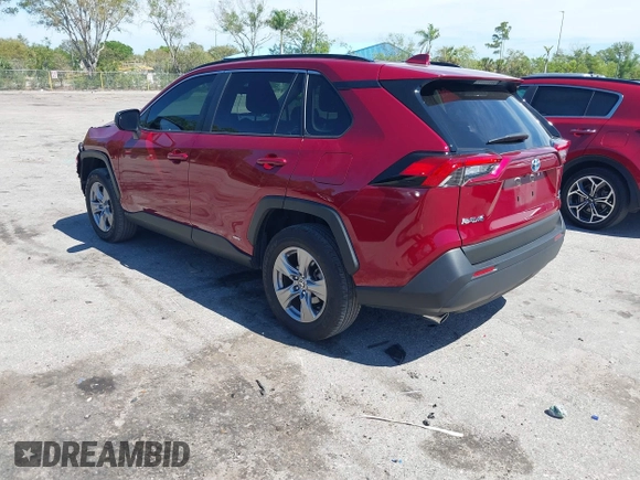 2023 Toyota RAV4 Hybrid LE with VIN JTMLWRFV0PD205064, listed as a IAAI auction lot 41749511 with 22,450 mi miles. Bid and sale history available at carsss.com. Image 3.