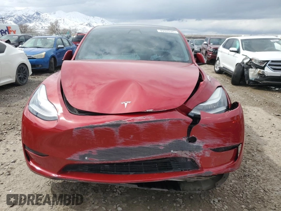2020 Tesla Model Y Long Range with VIN 5YJYGDEE1LF009967, listed as a Copart auction lot 49920385 with Not Provided miles and Salvage Title. Bid and sale history available at DreamBid. Image 5.