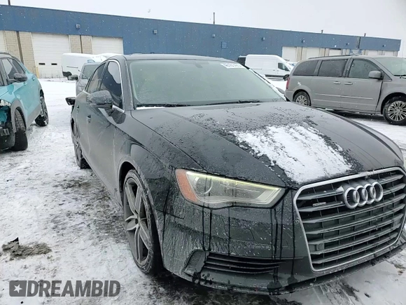 2015 Audi A3 2.0T Premium Plus with VIN WAUEFGFF6F1125982, listed as a Copart auction lot 46161475 with 129,183 mi miles and Salvage Title. Bid and sale history available at carsss.com. Image 10.