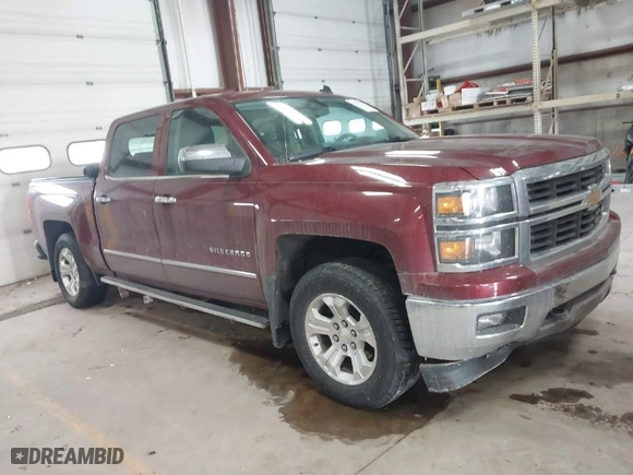 2014 Chevrolet Silverado 1500 LT with VIN 3GCUKREC0EG370483, listed as a IAAI auction lot 41351731 with 70,986 mi miles. Bid and sale history available at carsss.com. Image 1.