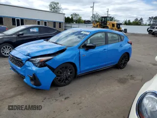 2024 Subaru Impreza RS z VIN JF1GUHJC0R8860897, wystawiony jako Copart lot #56954605 z przebiegiem 2 863 mil mil oraz Szkoda całkowita • Salvage title. Historia ofert i sprzedaży dostępna na DreamBid. Obrazek 1.