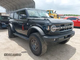 2024 Ford Bronco Outer Banks with VIN 1FMDE8BH8RLA93572, listed as a IAAI auction lot 42110288 with 7,057 mi miles and . Bid and sale history available at DreamBid. Image 1.