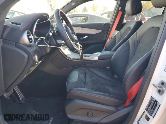 2021 Mercedes-Benz GLC with VIN W1N0G6EB2MF977676, listed as a Copart auction lot 81403924 with 7,119 mi miles and Salvage Title. Bid and sale history available at carsss.com. Image 7.