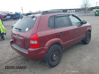2007 Hyundai Tucson GLS with VIN KM8JM12B17U516895, listed as a IAAI auction lot 41836971 with 193,049 mi miles. Bid and sale history available at carsss.com. Image 4.