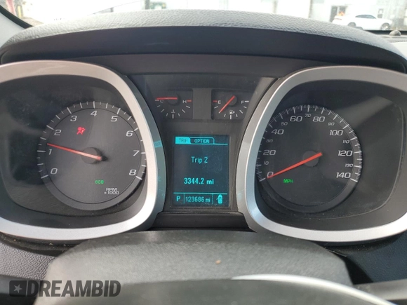 2017 Chevrolet Equinox LT with VIN 2GNALCEK3H1563266, listed as a Copart auction lot 53487245 with 123,686 mi miles and Clean Title. Bid and sale history available at carsss.com. Image 9.