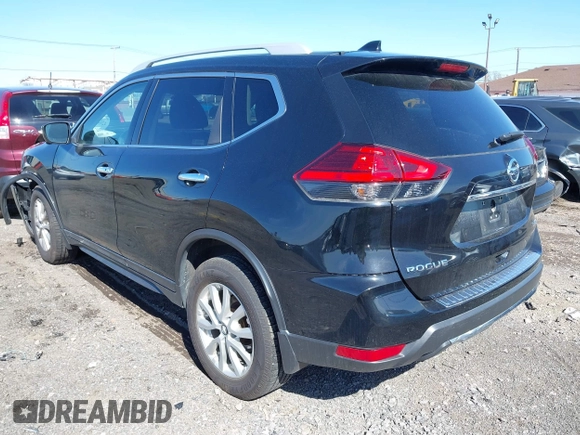 2017 Nissan Rogue SL with VIN 5N1AT2MV7HC844393, listed as a IAAI auction lot 42126002 with 105,280 mi miles. Bid and sale history available at carsss.com. Image 3.