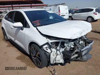 2020 Toyota Corolla SE with VIN 5YFS4RCE2LP024691, listed as a IAAI auction lot 41698009 with 48,502 mi miles and . Bid and sale history available at DreamBid. Image 1.