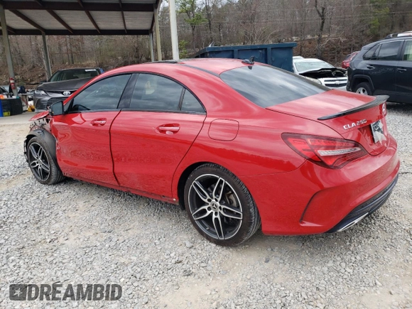 2018 Mercedes-Benz CLA 250 with VIN WDDSJ4EBXJN597028, listed as a Copart auction lot 44326044 with 48,504 mi miles and . Bid and sale history available at DreamBid. Image 2.