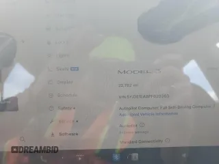 2023 Tesla Model 3 с VIN 5YJ3E1EA8PF620063, выставлен на аукционе Copart как лот 52534995 с пробегом 22 782 миль миль и Списание • Salvage title. История ставок и продаж доступна на DreamBid. Изображение 9.