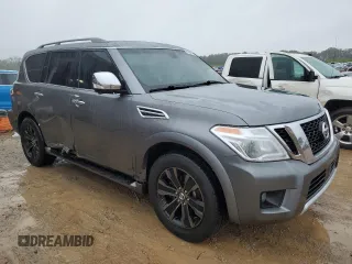 2017 Nissan Armada SL with VIN JN8AY2ND0H9002234, listed as a Copart auction lot 81496094 with 133,976 mi miles and Salvage Title. Bid and sale history available at carsss.com. Image 4.