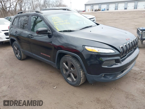 2016 Jeep Cherokee Latitude with VIN 1C4PJLCB1GW256777, listed as a IAAI auction lot 41150466 with 133,000 mi miles. Bid and sale history available at carsss.com. Image 1.