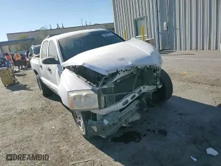 2006 Dodge Dakota SLT with VIN 1D7HE48N76S502664, listed as a Copart auction lot 88819115 with 142,308 mi miles and Salvage Title. Bid and sale history available at carsss.com. Image 10.