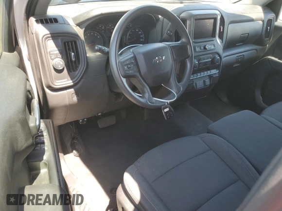 2022 Chevrolet Silverado 1500 Custom with VIN 1GCPABEK3NZ535764, listed as a Copart auction lot 53721735 with Not Provided miles and Salvage Title. Bid and sale history available at DreamBid. Image 8.