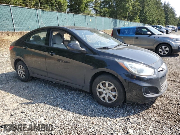 2013 Hyundai Accent GLS with VIN KMHCT4AE6DU350068, listed as a Copart auction lot 53785585 with Not Provided miles and Salvage Title. Bid and sale history available at carsss.com. Image 4.