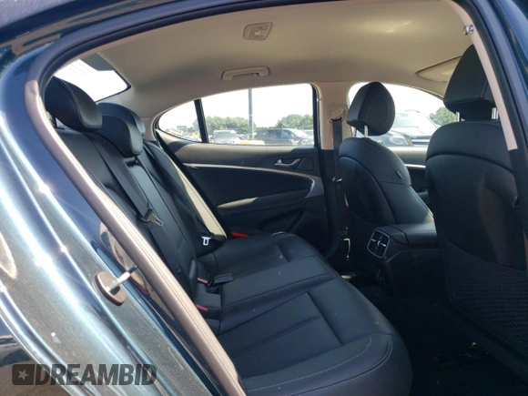 2023 Genesis G70 2.0T with VIN KMTG34TA6PU131696, listed as a Copart auction lot 69596114 with 29,968 mi miles and Salvage Title. Bid and sale history available at DreamBid. Image 10.