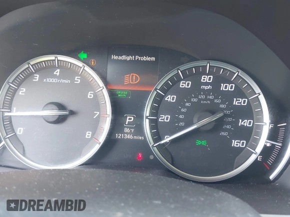 2014 Acura MDX with VIN 5FRYD3H25EB016572, listed as a IAAI auction lot 41924701 with 121,346 mi miles and . Bid and sale history available at DreamBid. Image 7.