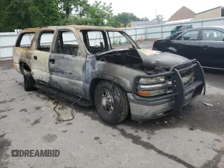 2001 Chevrolet Suburban LT with VIN 3GNGK26U11G234408, listed as a Copart auction lot 60958245 with Not provided miles and Salvage title. Bid and sale history available at DreamBid. Image 4.