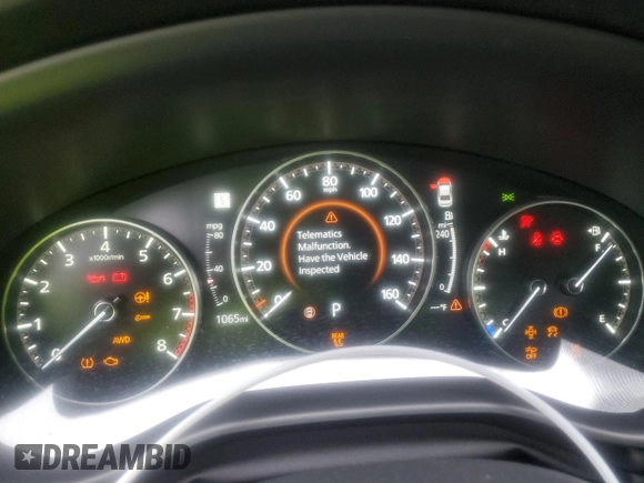 2025 Mazda 3 S Carbon Edition with VIN JM1BPBCM3S1767854, listed as a Copart auction lot 43643335 with 1,065 mi miles and Salvage Title. Bid and sale history available at DreamBid. Image 9.