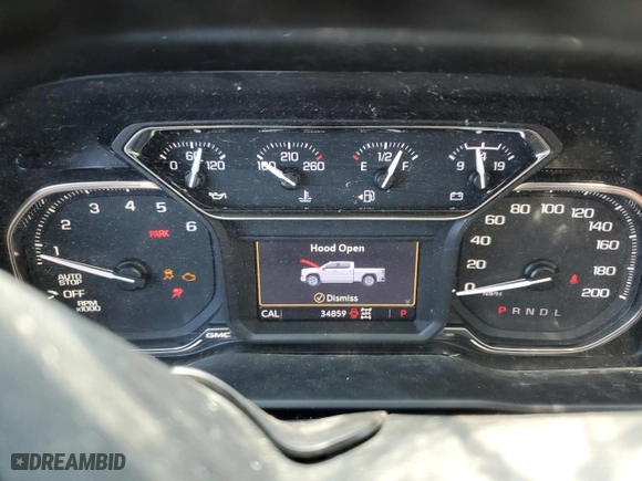 2022 GMC Sierra 1500 Limited Elevation with VIN 3GTU9CED3NG150739, listed as a Copart auction lot 56613474 with 34,859 mi miles and Salvage Title. Bid and sale history available at carsss.com. Image 9.