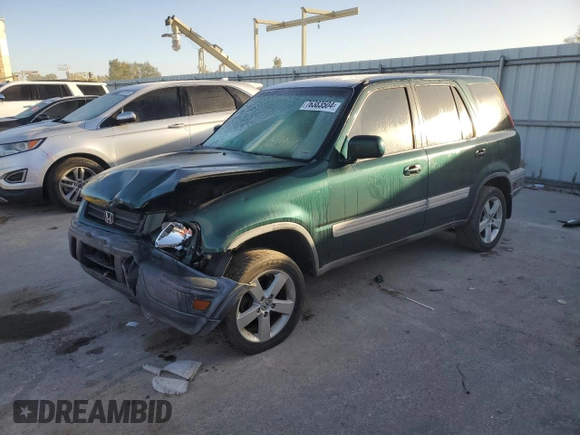 2000 Honda CR-V EX with VIN JHLRD1863YC017768, listed as a Copart auction lot 76383504 with 223,753 mi miles and Salvage Title. Bid and sale history available at carsss.com. Image 1.
