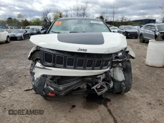 2020 Jeep Compass Trailhawk with VIN 3C4NJDDB2LT142136, listed as a Copart auction lot 53182055 with Not provided miles and Salvage title. Bid and sale history available at DreamBid. Image 5.