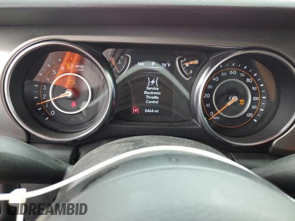 2023 Jeep Gladiator Sport S with VIN 1C6HJTAG4PL547608, listed as a Copart auction lot 52566245 with 8,464 mi miles and Salvage title. Bid and sale history available at DreamBid. Image 9.