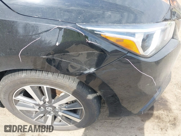 2021 Nissan Versa SV with VIN 3N1CN8EV5ML855547, listed as a IAAI auction lot 41827009 with 97,525 mi miles and . Bid and sale history available at DreamBid. Image 6.