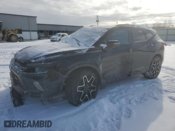2024 Chevrolet Blazer RS with VIN 3GNKBKRS4RS181104, listed as a Copart auction lot 44614225 with 10,494 mi miles and Salvage title. Bid and sale history available at DreamBid. Image 1.