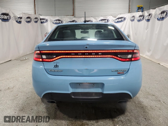 2013 Dodge Dart Limited with VIN 1C3CDFCH7DD226447, listed as a Copart auction lot 59842915 with 58,222 mi miles and Clean title. Bid and sale history available at DreamBid. Image 6.