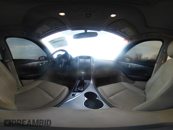 2016 Infiniti Q50 2.0t Premium with VIN JN1CV7AR3GM250973, listed as a IAAI auction lot 41099907 with 115,173 mi miles. Bid and sale history available at carsss.com. Image 22.