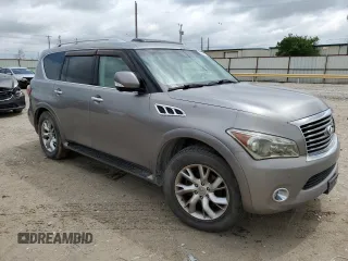 2011 Infiniti QX56 7-passenger with VIN JN8AZ2NE4B9002248, listed as a Copart auction lot 54601014 with 0 mi miles and Clean Title. Bid and sale history available at carsss.com. Image 4.