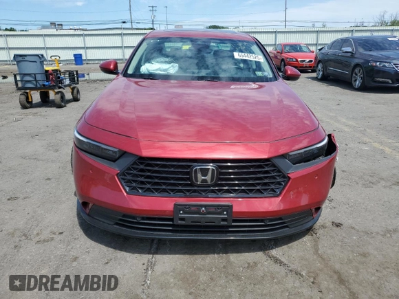 2024 Honda Accord EX-L with VIN 1HGCY2F67RA001054, listed as a Copart auction lot 65442525 with 16,994 mi miles and Salvage title. Bid and sale history available at DreamBid. Image 5.