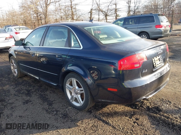 2008 Audi A4 2.0T with VIN WAUDF78E18A076760, listed as a IAAI auction lot 41664991 with 130,234 mi miles. Bid and sale history available at carsss.com. Image 3.