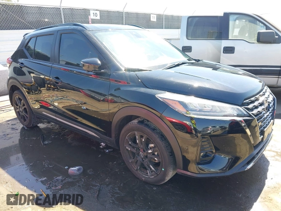2024 Nissan Kicks SR with VIN 3N1CP5DV7RL490435, listed as a IAAI auction lot 41817333 with 7,918 mi miles and . Bid and sale history available at DreamBid. Image 6.