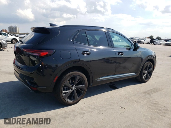 2023 Buick Envision Essence with VIN LRBFZPR4XPD183827, listed as a Copart auction lot 72161074 with 10,380 mi miles and Non Repairable. Bid and sale history available at DreamBid. Image 3.