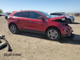 2015 Ford Edge Titanium z VIN 2FMTK3K80FBB76738, wystawiony jako Copart lot #56883875 z przebiegiem 66 197 mil mil oraz Szkoda całkowita • Salvage title. Historia ofert i sprzedaży dostępna na DreamBid. Obrazek 4.