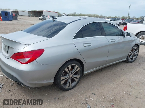2015 Mercedes-Benz CLA 250 with VIN WDDSJ4EB2FN243141, listed as a IAAI auction lot 41891606 with 59,713 mi miles and . Bid and sale history available at DreamBid. Image 4.